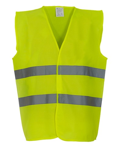 YOK-HVW102-Hi-Vis 2 Bands Waistcoat